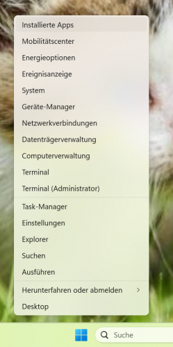 Apps-Menü